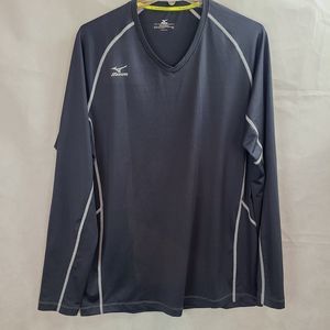 Mizuno Elite 9 Newport Long Sleeve Black Volleyball Jersey Women's (XL)